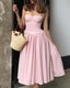 Fauna | Sweetheart Neckline Midi Dress