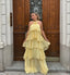 Amira | Rückenfreies Maxikleid mit Rüschendetails