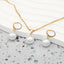 Leofwyn | Gold Pearl Drop Jewelry Set