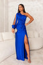 Ada | Elegant Drape Evening Gown