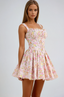 Lynn | Mini abito con design corsetto floreale