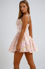 Lynn | Mini abito corsetto floreale