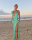 Chandria | Maxikleid mit geflochtenem Detail und Seitenschlitz